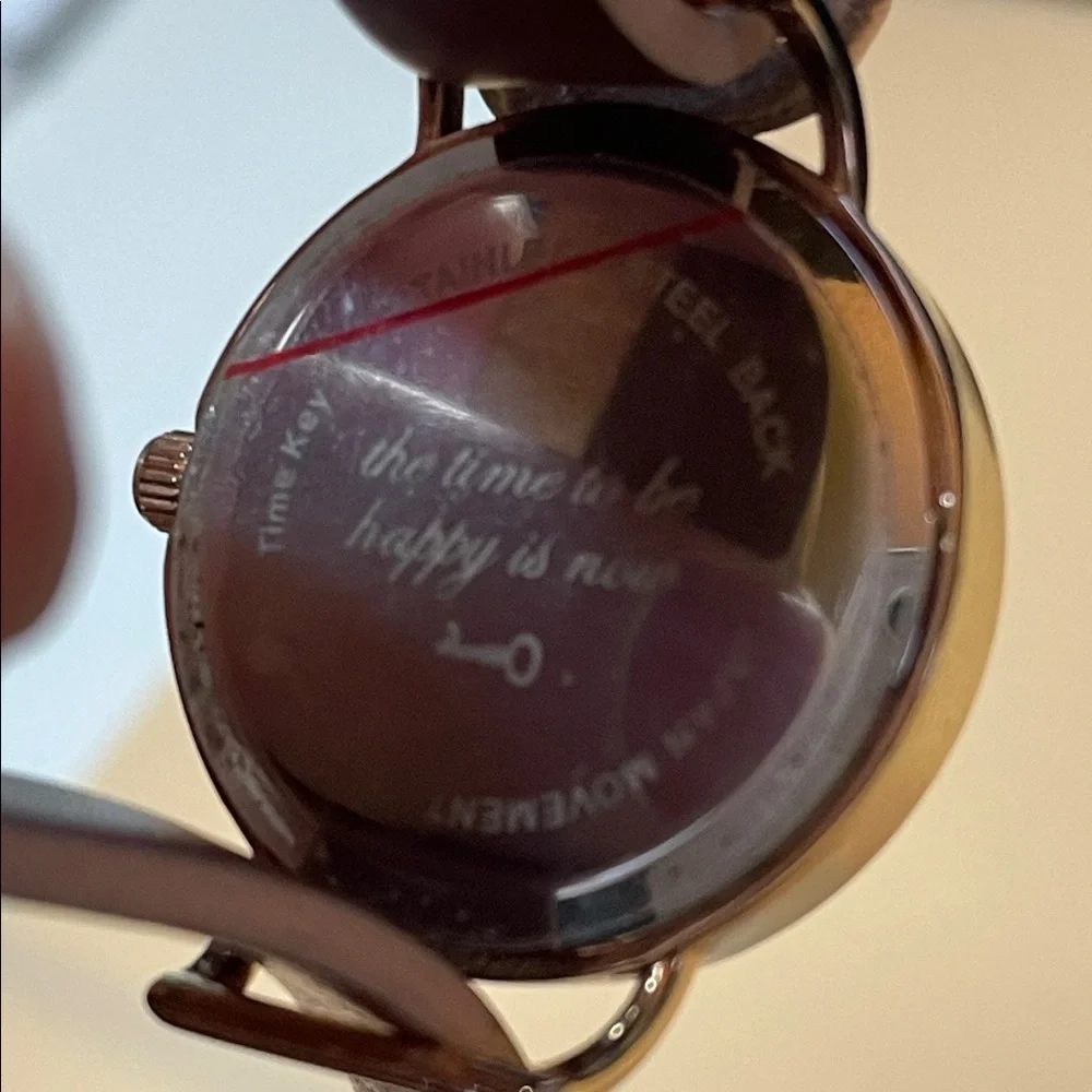 KEEP Collective Women's Watch with Brown Leather Strap